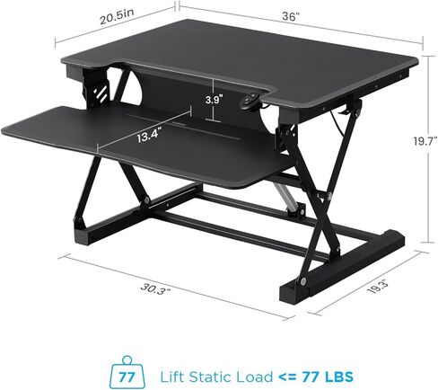 32" Electric Standing Desk Converter, Dyropcurv Series Height Adjustable Computer Desk Ergonomic Home Office Desk for Adults, Sit to Stand Desk with Quiet Motor, White in Saudi Arabia
