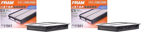 FRAM Extra Guard CA11941 فلتر هواء المحرك البديل لنماذج مختارة من Kia Optima وHyundai Sonata، يوفر ما يصل إلى 12 شهرًا أو 12,000 ميل حماية الفلتر in Saudi Arabia