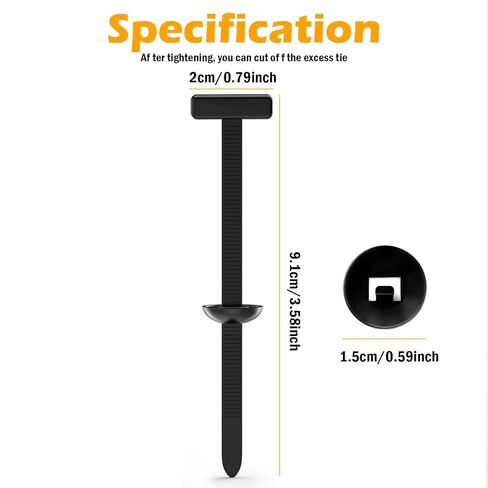 150Pcs Nylon Universal Cable Tie Buckle for Car, Automotive Zipper Clips, Rivet Zip Ties, Push Pin Clip Auto Body Parts Trim, Snap-Fit Ziptie Bumper Retainer Fender Liner Door Panel Fastener in Saudi Arabia