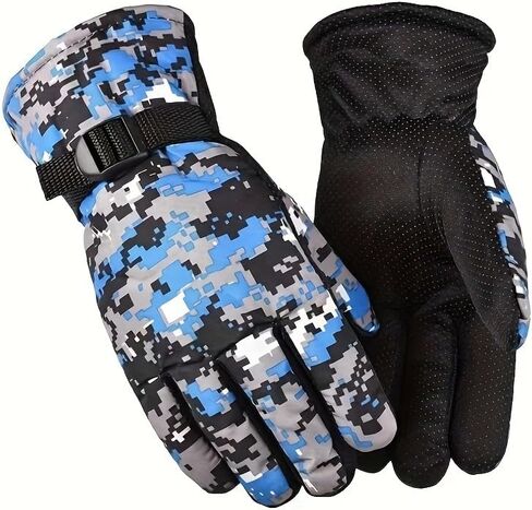 Winter Cycling Warm Camouflage Gloves, Non-Slip Handlebars, Thick Velvet and Windproof in Saudi Arabia