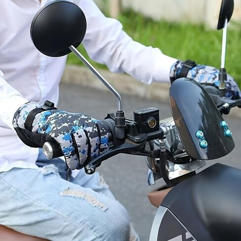 Winter Cycling Warm Camouflage Gloves, Non-Slip Handlebars, Thick Velvet and Windproof in Saudi Arabia
