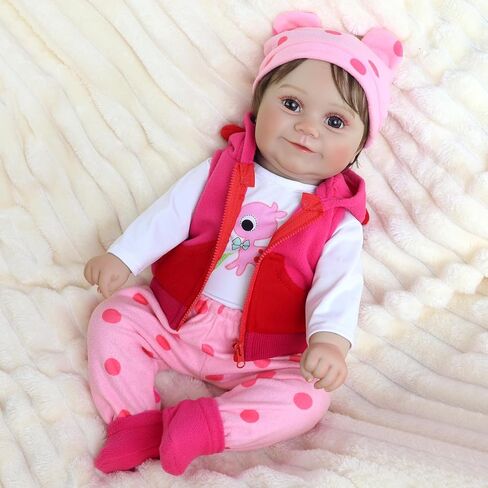 UNICORN ELEMENT 5 Pcs Baby Doll Clothes Set for 20-22 Inch Dolls, Cute Pattern Baby Doll Accessories with Hat Shoes for Girl Gifts (Dolls Not Included) in Saudi Arabia