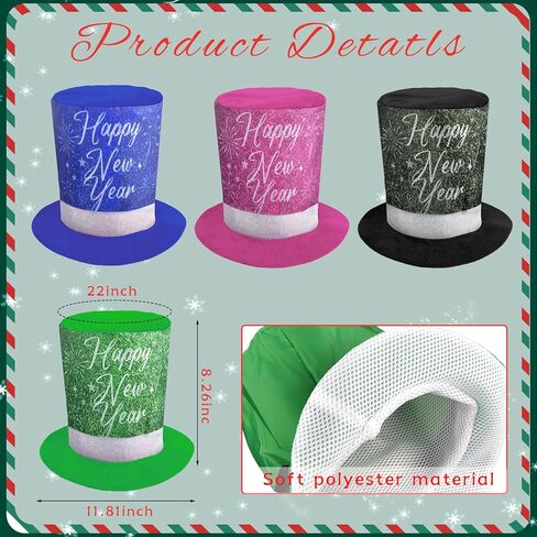 2026 Happy New Year NYE Party Hat Party Supplies Party Favors Hats for New Year Gift Eve Party Accessories in Saudi Arabia