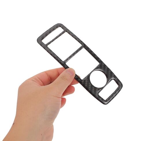 Generic 1 Set Window Switch Button Trim Sticker - Black Door Window Lift Panel Protective Cover - Decorative Button Bezel Replacement for Interior Upgrade Compatible with Model X in Saudi Arabia