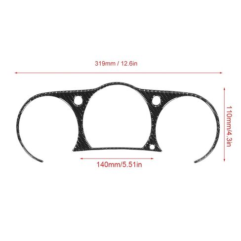 Dioche Carbon Fiber Instrument Cluster Panel Cover Trim for 350z 2006-2009 - Stylish Car Interior Decoration with Easy Installation in Saudi Arabia