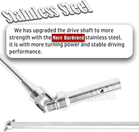 RC Drive Shaft Axles (Front Rear) Upgrades Part for 1/5 KRATON 8S BLX Outcast 8S BLX,4PCS CVD Driveshaft w/Wheel Hex Nuts Hop Ups,Silver & Titanium in Saudi Arabia