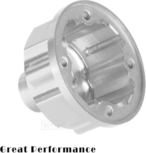 RC Front Rear Diff Case Upgrades Part for 1/10 E-Revo VXL 2.0,Aluminum Front Rear Diff Case Hops up,8681X,Silver in Saudi Arabia