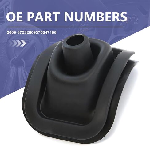 1 PC Shift Lever Boot, Shifter Handle Boot Seal, Replace Part #26093753 47106 2609-3753, Compatible Select Models (Black) in Saudi Arabia