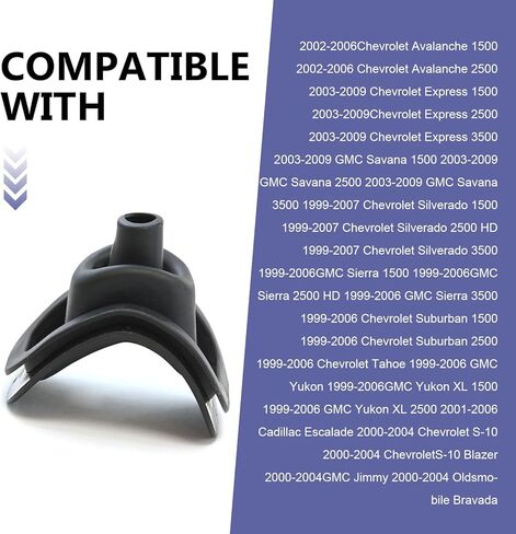 1 PC Shift Lever Boot, Shifter Handle Boot Seal, Replace Part #26093753 47106 2609-3753, Compatible Select Models (Black) in Saudi Arabia