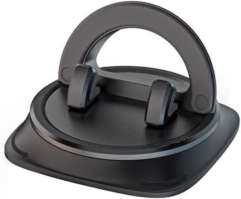 360°Rotating Car Dashboard Phone Stand Black Adjustable Car Phone Silicone Anti Slip Pad for Dashboard Navigation in Saudi Arabia