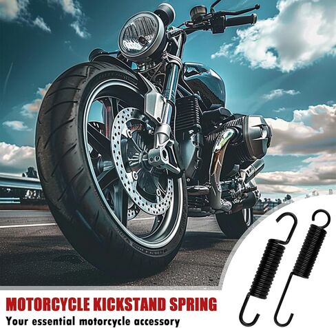 2PCS Motorcycle Kickstand Spring,Sturdy Mini Bike Kickstand Springs for Replacing Old Springs and Providing Good Support,2 Types of Kickstands Spring Motorcycle Accessories in Saudi Arabia