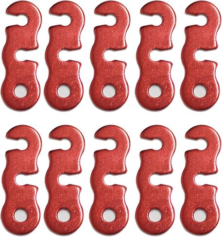 10 Pcs Tent Rope Buckles Aluminium Alloy Cord Rope Tensioner Fastener Guyline Cord Adjuster Tent Tensione in Saudi Arabia