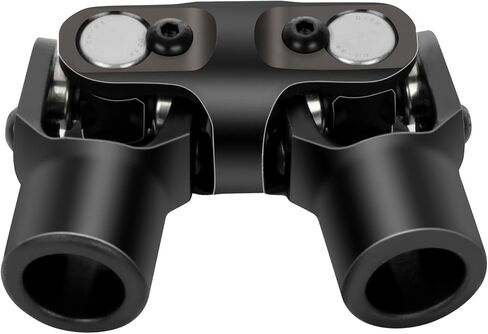 ECCPP 3/4" Round -3/4" Round Smooth Steering Universal Joints U-Joint Shaft Black Double 143mm in Saudi Arabia