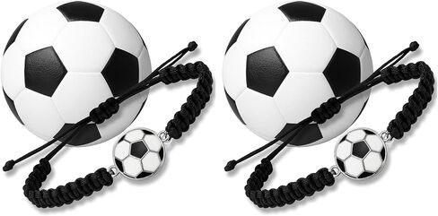 Soccer Bracelet, Soccer Jewelry, Adjustable Unisex Soccer Paracord Bracelets - Soccer Gifts, Soccery Accessories in Saudi Arabia