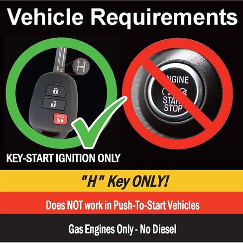 MPC Remote Start Kit Compatible with Toyota RAV4 2019-2025 || Gas || H-Key Only || T-Harness || Lock 3X to Start || USA Tech Support in Saudi Arabia