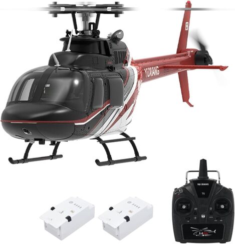 6 Channel Remote Control Helicopter, with Brushless Motors, Altitude Hold, Gyro, Optical Flow Positioning Function, 2.4GHz Aileronless Mini Aircraft Toy for Beginners Teens Adults in Saudi Arabia