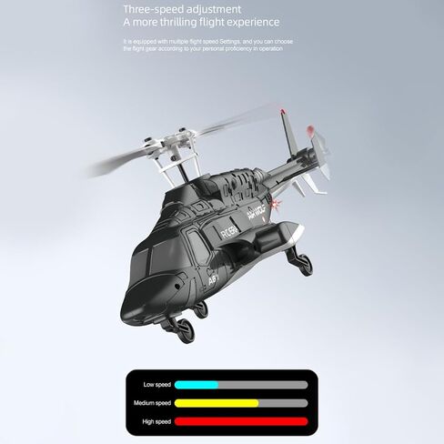 طائرة هليكوبتر A61 Mini AIR-Wolf RC - بمقياس 1/53 4 قنوات مع تثبيت الجيروسكوب، وثبات الارتفاع، وبطارية معيارية، وسهولة الإقلاع والهبوط بمفتاح واحد للمبتدئين وهواة RC (أحمر وأسود/بطارية واحدة) in Kuwait