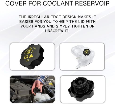 Coolant Reservoir Cap Replacement Radiator Coolant Recovery Cap Replacement for 68442532AA 68249136AA 53479332 Compatible with Chrysler, J-eep, Dodge, Ram 2013-2021, Durango 2016-2021 in Saudi Arabia