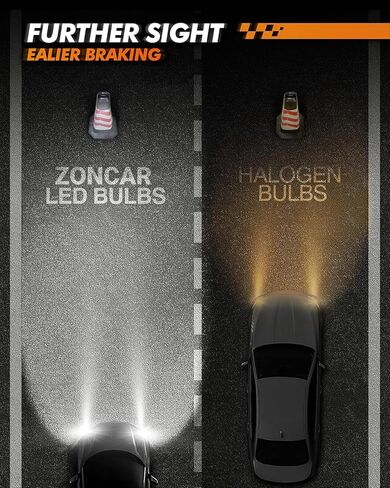9005 H11 Fog Light Bulbs Combo, 10X Brighter 120000LM 6500K White HB3 H8 Driving Light Bulbs, 1:1 Size Plug N Play, 60,000hrs Long Lifespan, No Flicker, 99% Compatibility, Box of 4 in Saudi Arabia
