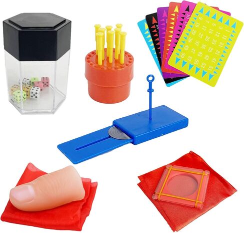 6Pcs Easy to Use Magic Tricks Set with Tutorial Video,Magic Wand, Magic Worm, Change Silk - Perfect Beginner Magician Props, Ideal Gift for Christmas & Birthday in Saudi Arabia