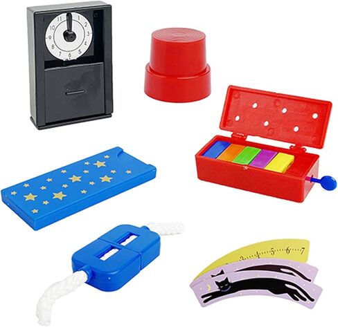 6Pcs Easy to Use Magic Tricks Set with Tutorial Video,Magic Wand, Magic Worm, Change Silk - Perfect Beginner Magician Props, Ideal Gift for Christmas & Birthday in Saudi Arabia