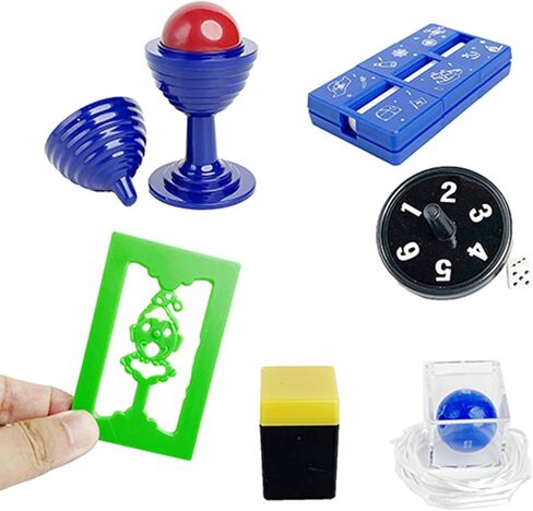 6Pcs Easy to Use Magic Tricks Set with Tutorial Video,Magic Wand, Magic Worm, Change Silk - Perfect Beginner Magician Props, Ideal Gift for Christmas & Birthday in Saudi Arabia
