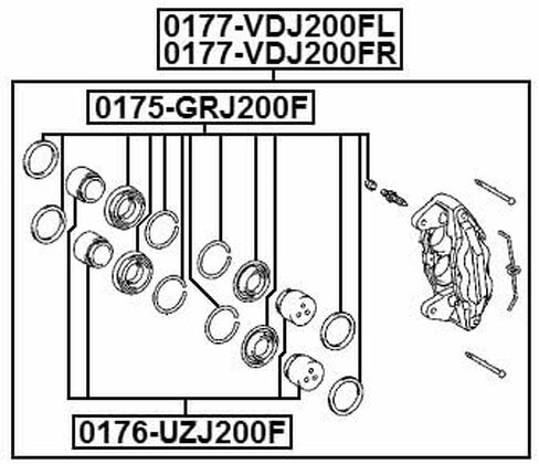 4773160280 - Cylinder Piston (front) For Toyota in Saudi Arabia