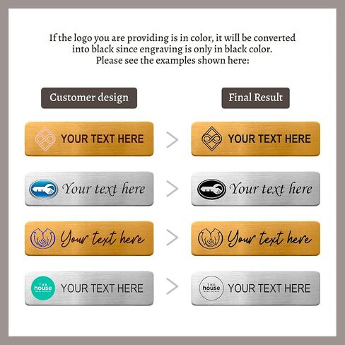 Custom Name Tag Badge Engraved with Text & Logo – Personalized ID Name Plate for Employees, Uniforms, Office – Pin or Magnetic Backing in Saudi Arabia
