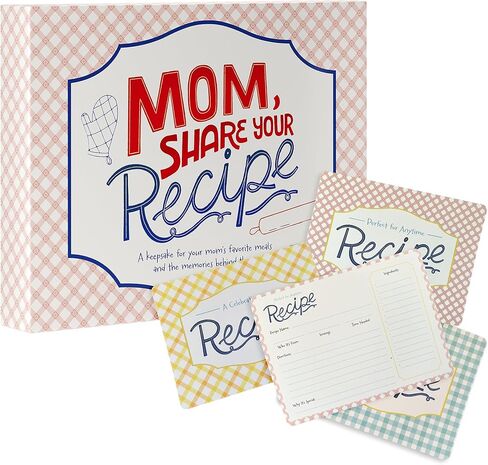 Mom, Share Your Recipe - A Family Keepsake Recipe Journal with Story Cards (6x8 Inches) - Large Blank Recipe Book with Custom Art in Magnetic Box | Meaningful Gift for Moms & Grandmas in Saudi Arabia