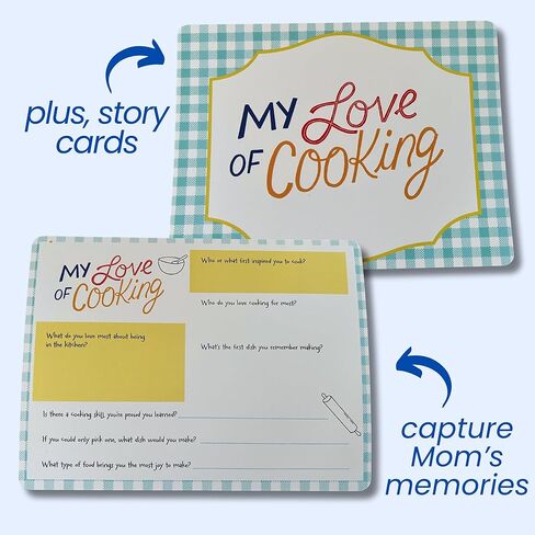 Mom, Share Your Recipe - A Family Keepsake Recipe Journal with Story Cards (6x8 Inches) - Large Blank Recipe Book with Custom Art in Magnetic Box | Meaningful Gift for Moms & Grandmas in Saudi Arabia