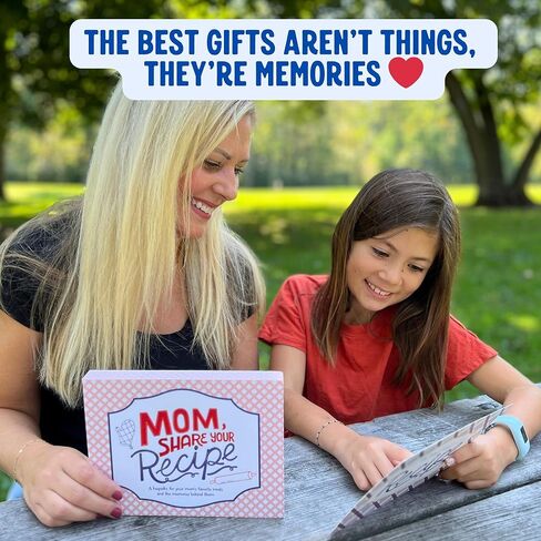 Mom, Share Your Recipe - A Family Keepsake Recipe Journal with Story Cards (6x8 Inches) - Large Blank Recipe Book with Custom Art in Magnetic Box | Meaningful Gift for Moms & Grandmas in Saudi Arabia