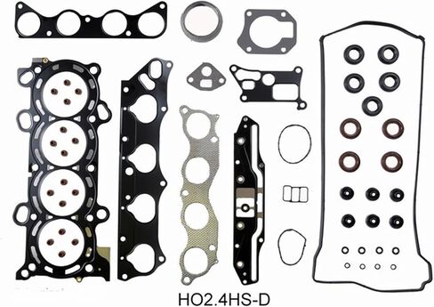 مجموعة إعادة الحلقة مع مجموعة حشية كاملة محامل الحلقات تناسب: 2003-2006 Honda Accord Element 2.4L DOHC K24 K24A4 VTEC in Kuwait