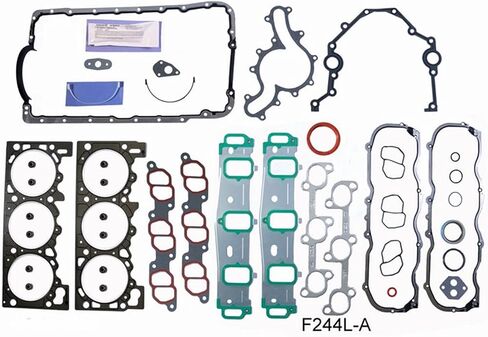 مجموعة إعادة الحلقة مع مجموعة حشية كاملة محامل الحلقات تناسب: 1994-1996 Ford 4.0L OHV V6 12v VIN X Ranger Explorer Aerostar in Kuwait