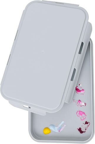 No More Dried Paint! Stay-Wet Palette with Airtight, Anti-Leak Lid, for Acrylic, Oil, Gouache & Watercolor – Keeps Paints Fresh for Days! Portable, Mess-Free Palette in Saudi Arabia
