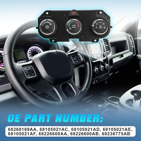 A/C Heater Climate Control Module Compatible with Ram 2500 3500 4500 5500# 68226600AA, 68236775AB, 68105021AF, 68268189AA in Saudi Arabia