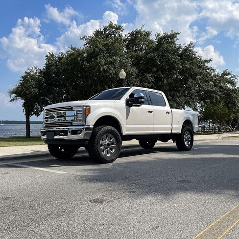 مناسبة للوحة الستارة الأمامية السفلية لـ 2017-2019 Ford Super Duty F250، F350، F450، F550 2WD-Air Dam Deflector Replacemen -متوافق مع HC3Z-17626-AD، HC3Z17626AD، FO1095272، GNT56215066 in Kuwait