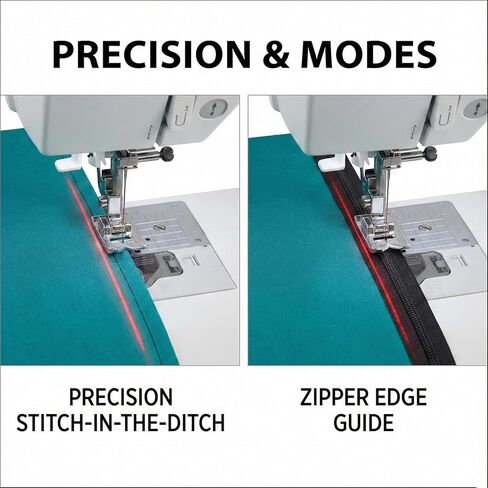 Magnetic Positioning Quilting Light for Sewing Machine Magnetic Positioning Quilting Light 360° Red Adjustable Dot/Straight Line/Crosshair Precision Stitching (Red Crosshair Plug Model) in Saudi Arabia