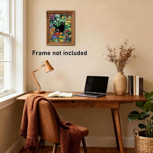 RLTXBUK Cat Cross Stitch Kits, Orange Cat Reading Book Stamped Counted Cross Stitch Kits for Beginners Adults, Book Lovers Reader Gifts for Women, Gifts for Pet Lovers, 11.8x15.8 Inch in Kuwait