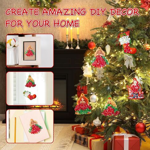 HOYON GP 24 PCS Poke Art Kit for Girls-Magical Princesses & Christmas Themed, Art and Craft Kit for Girl,Great Gifts for Girls Creative DIY Activity Christmas Gifts Toys for Kids in Saudi Arabia
