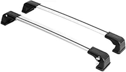 Roof Rack Cross Bars Compatible for Mazda 3 Hatchback 2010-2013 Anti-Theft Locks Aluminum for Rooftop Cargo Luggage(Silver) in Saudi Arabia