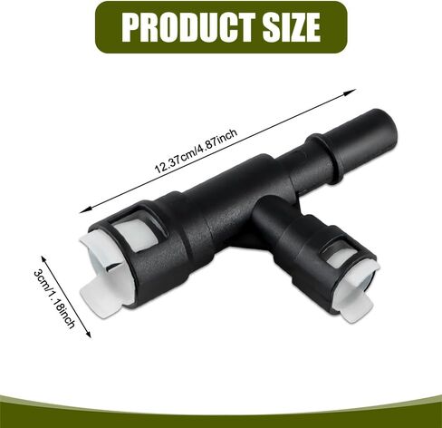 Car Heater Hose Connector Replacement OEM#15055343 15055342, Waterproof Connectors for Heater Hose FittingT-Coolant Hose Connector Compatible with GMC Chevrolet Cadillac (Black) in Saudi Arabia