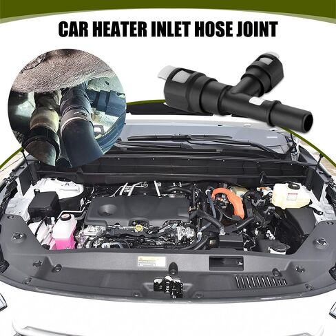 Car Heater Hose Connector Replacement OEM#15055343 15055342, Waterproof Connectors for Heater Hose FittingT-Coolant Hose Connector Compatible with GMC Chevrolet Cadillac (Black) in Saudi Arabia