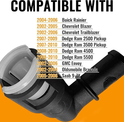 ترقية 800-416 HVAC سخان موصل خرطوم 5/8 × 5/8 لبويك رينييه لشفروليه بليزر تريل بليزر لدودج رام 2500 3500 بيك اب 4500 5500 لجي إم سي إنفوي أولدزموبيل برافادا لساب 9-7X in Kuwait