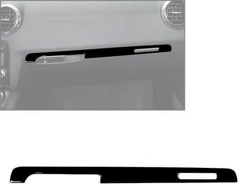 Cnoula11 Dashboard Co-pilot Storage Glove Box Panel Strip Trim Cover Frame LHD Piano Black Carbon Fiber for Audi TT TTS TTRS 08-14 Car in Saudi Arabia