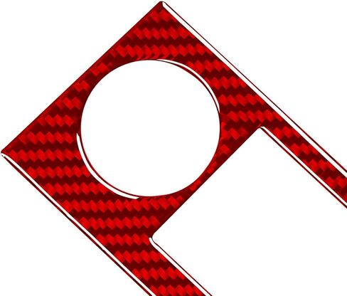 غطاء تزيين لوحة عداد السرعة من ألياف الكربون 3K حقيقي لسيارة شيفروليه تاهو سوبربان/جي إم سي يوكون XL دينالي 2007 2008 2009 2010 2011 2012 2013 2014 ملصق أحمر in Saudi Arabia