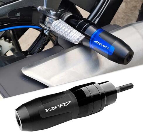 For 2025 2024 YZF-R7 YZFR7 Motorcycle Exhaust Slider Protector Protection Engine Crash Pad Frame Sliders yzf-r7 yzfr7 (Black) in Saudi Arabia