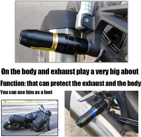 For 2025 2024 YZF-R7 YZFR7 Motorcycle Exhaust Slider Protector Protection Engine Crash Pad Frame Sliders yzf-r7 yzfr7 (Black) in Saudi Arabia