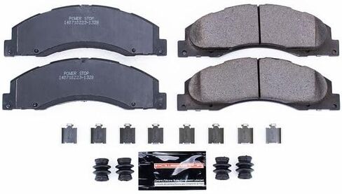 Power Stop Z23-1328 Front Z23 Sport Carbon Fiber Infused Ceramic Brake Pads with Hardware For E-150, E-250, E-350 Super Duty, E-350 Super Duty, E-450 Super Duty, E-450 Super Duty [Model Specific] in Saudi Arabia