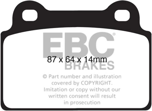 EBC Brakes Yellowstuff 4000 Series Street DP41985R to Fit MITSUBISHI,MORGAN in Saudi Arabia