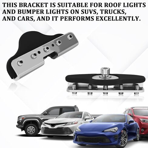 LED Ditch Light Bar Mounting Brackets, Ditch Light Brackets LED Work Lights Base Pods Clamp Holder, Adjustable Pillar Hood Mount Light Bar Bracket No Drilling Universal for Car SUV Truck(2PCS) in Saudi Arabia